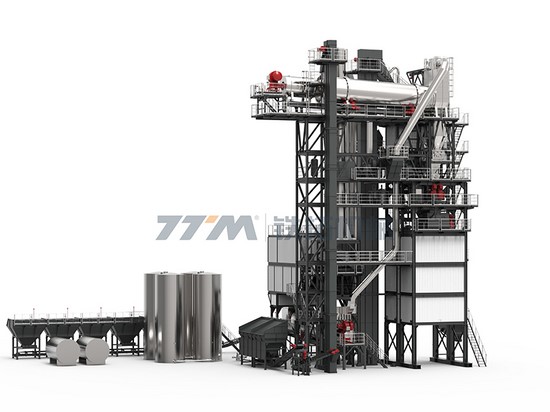 Planta integrada de reciclaje de asfalto en caliente, serie TS