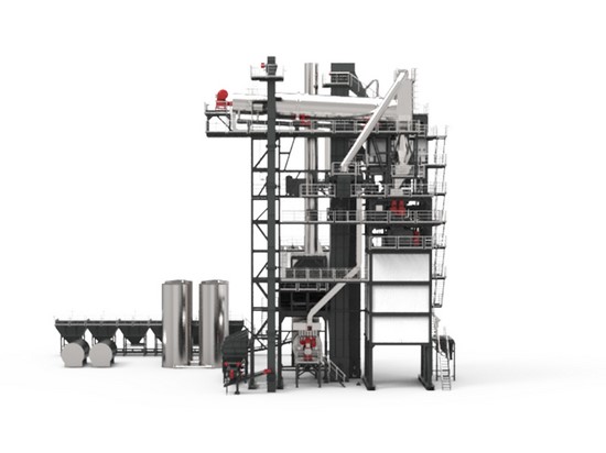 Planta integrada de reciclaje de asfalto en caliente, serie TS