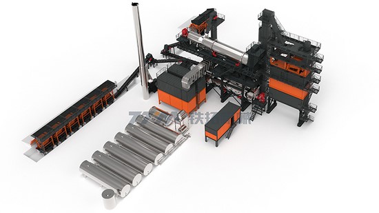 Planta de reciclaje de asfalto ecológica, serie TSEC