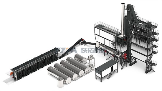 Planta de reciclaje de asfalto ecológica, serie TSEC