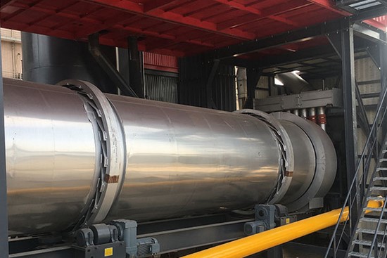 Secador de tambor rotatorio (secado de áridos)