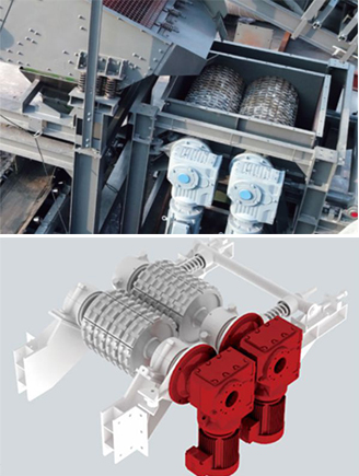 Trituradora de doble rodillo (trituradora secundaria)