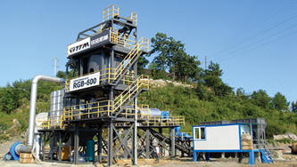 Planta estacionaria independiente de reciclaje de RAP